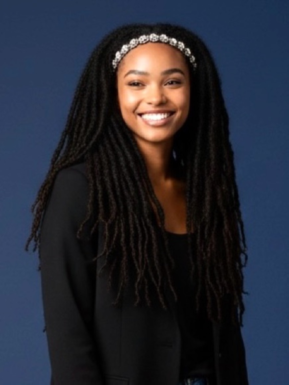 Jennifer Behr for Fekkai Crystal Embellished Black Headband, Very Pricy